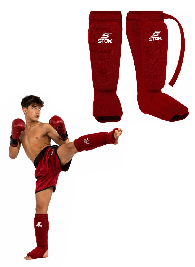 Stonk Shin Instep Guard Protective Leg Pad For Boxing MMA - Image 1