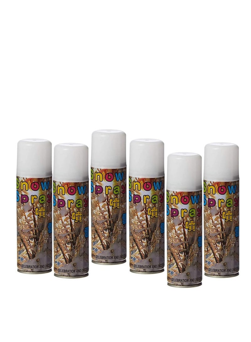 بخاخ زينة الثلج الأبيض للحفلات عبوة 48 قطعة بتأثير ثلجي واقعي - Image 2