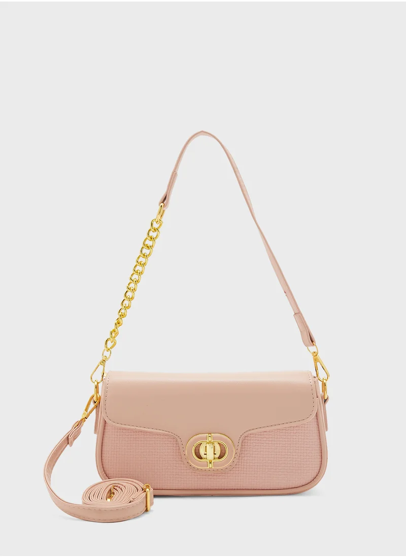 ايلا Chain Detail Strap Crossbody