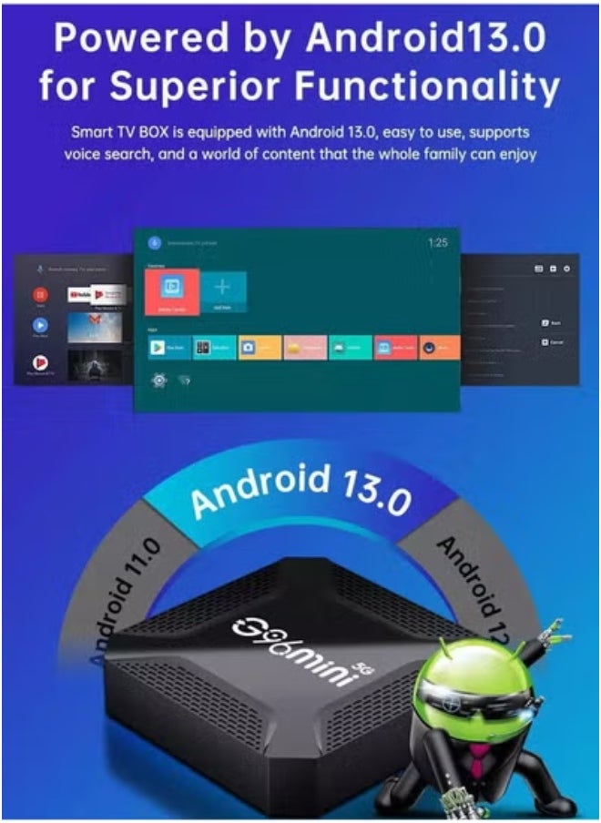 JAJEEK - G96mini 8K Android 13.0 Smart TV Box with WiFi 5 & 5G Connectivity | RK3528A Processor | Ultra HD 8K Media Streaming Device | High-Speed Android TV Box for Home & Office Entertainment | Smart Media Player for Gaming, Movies, & Apps | Fast & Smooth Performance - Image 1