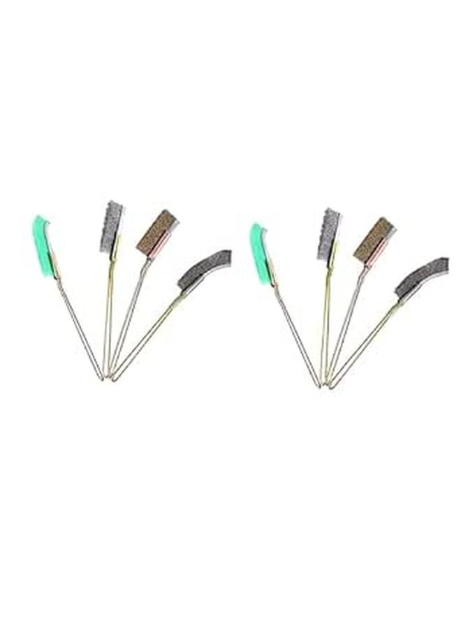 8Pcs Stainless Steel Wire Cleaning Brush Set For Hard Reach Areas Paint Dirt Removal - Image 1