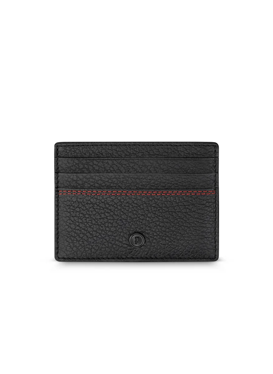 POLICE Police Perf Black and Red Genuine Leather Gents Card Holder - PELGD2203301