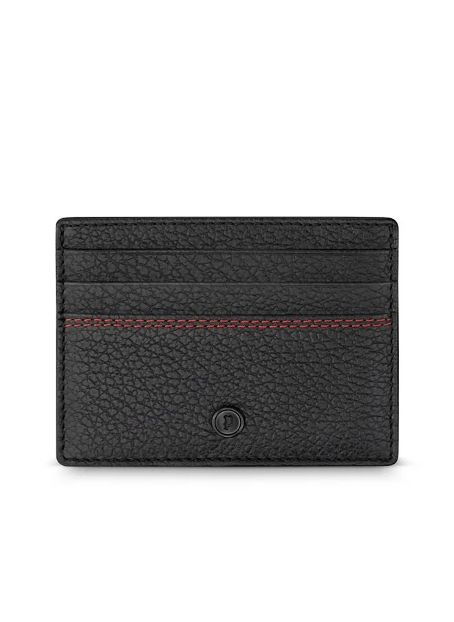 بوليس Police Perf Black and Red Genuine Leather Gents Card Holder - PELGD2203301