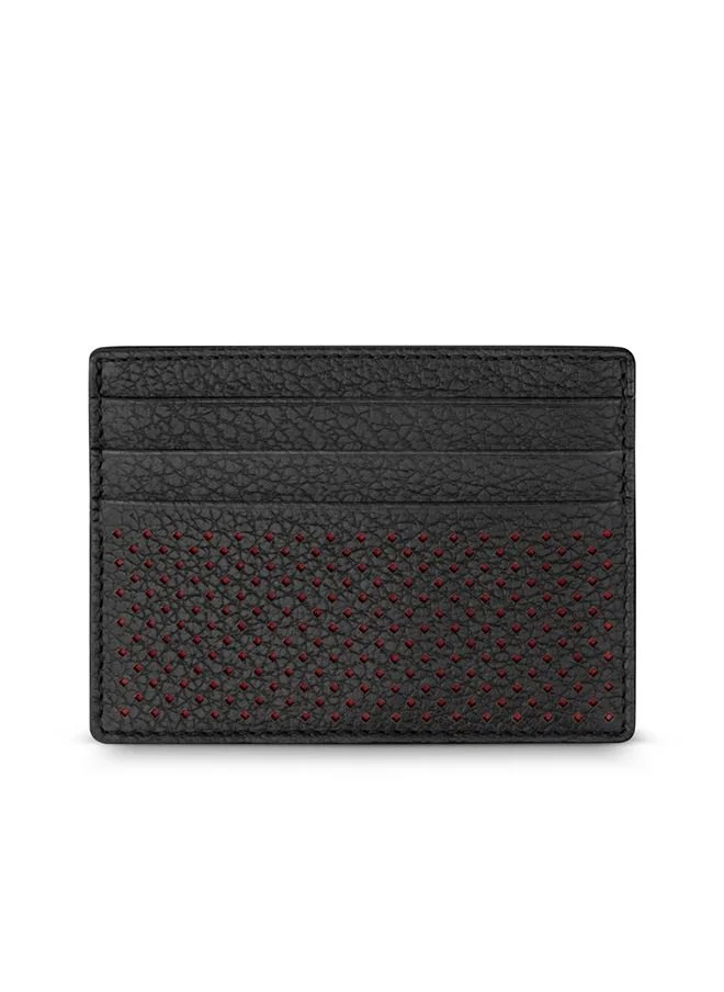 بوليس Police Perf Black and Red Genuine Leather Gents Card Holder - PELGD2203301