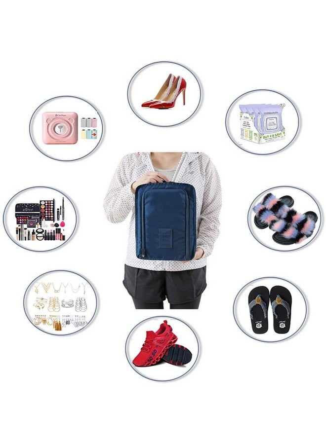 Leeonz® Travel Shoe Bag Shoes Organizer Portable Waterproof Carrier Bag, Washable Storage Shoe Pouch Football Golf Sports Accessory Bags (Grey, 1PCS) - Image 5