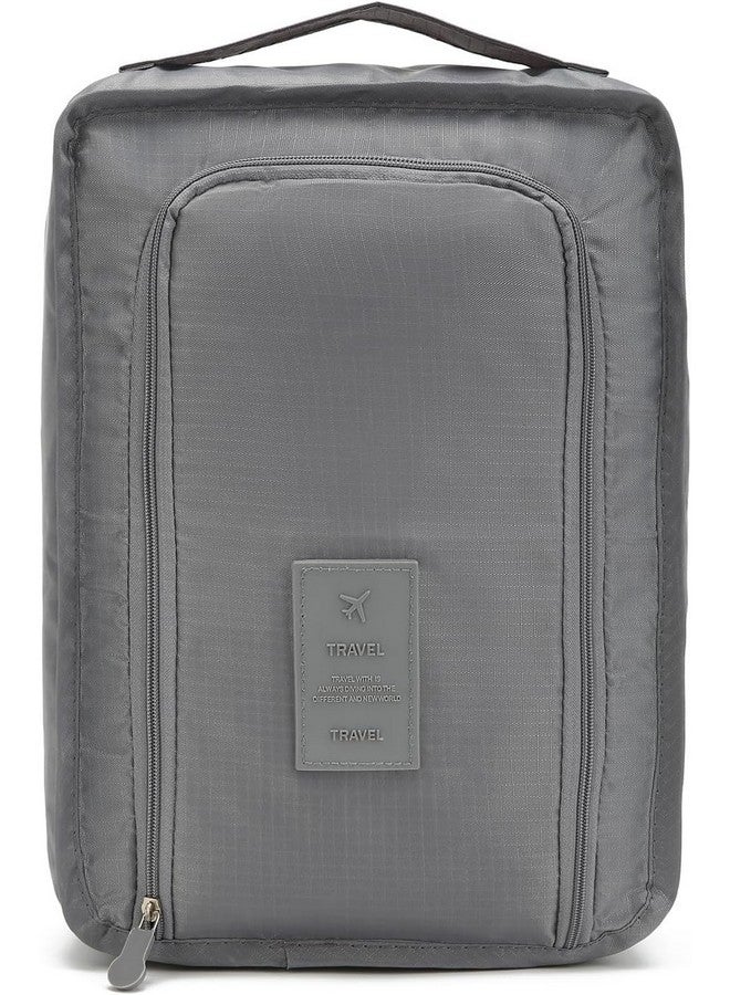 Leeonz® Travel Shoe Bag Shoes Organizer Portable Waterproof Carrier Bag, Washable Storage Shoe Pouch Football Golf Sports Accessory Bags (Grey, 1PCS) - Image 1
