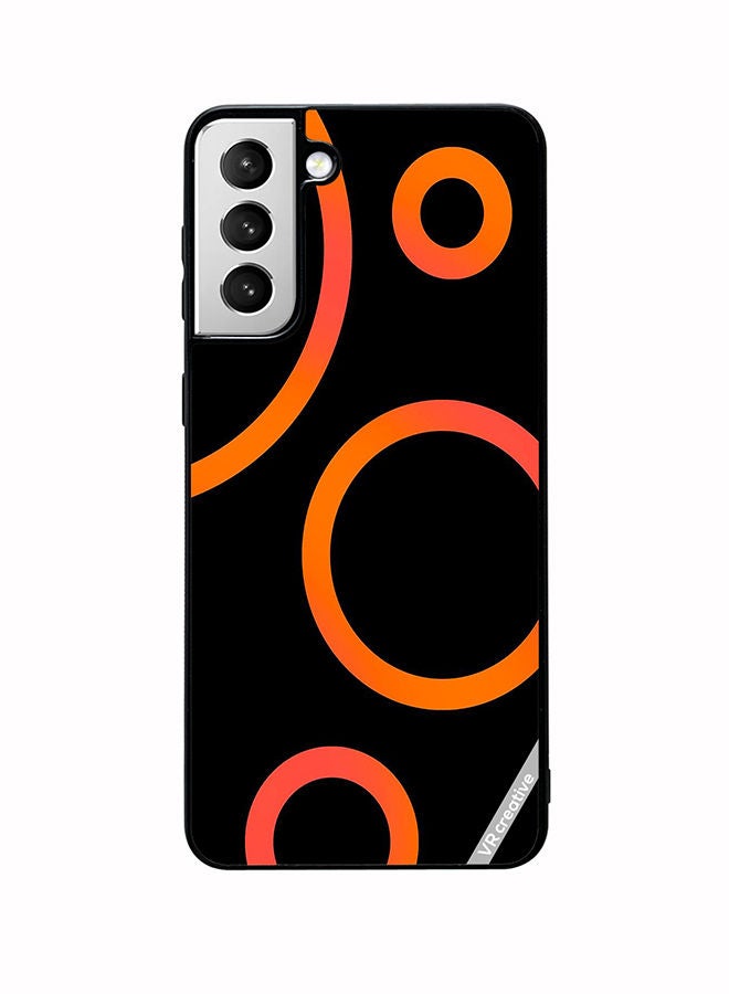 VR CREATIVE Protective Case Cover For Samsung Galaxy S22 5G Circle Design Design Multicolour - Image 1