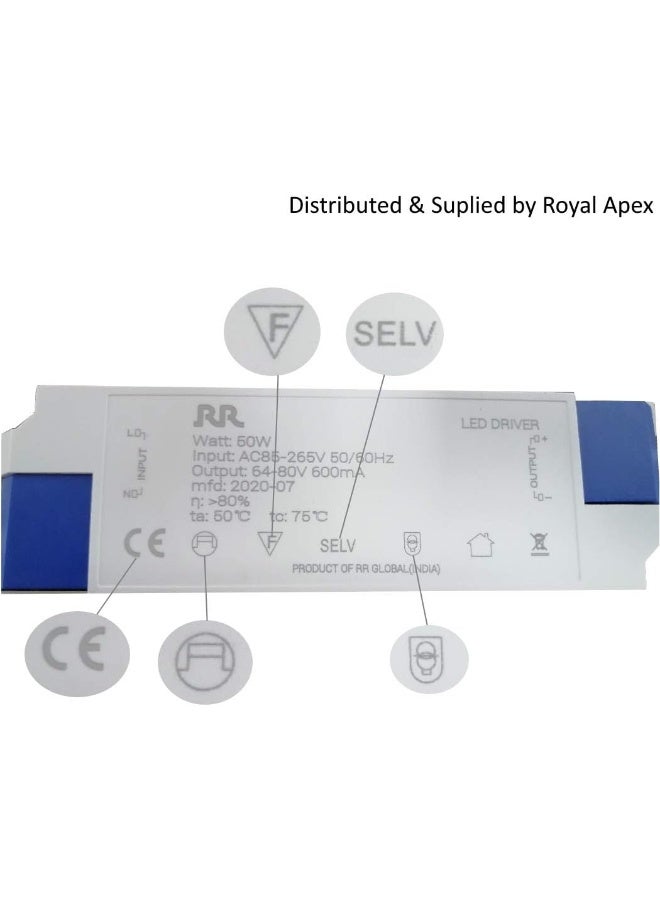Rr Lighting 60X60 Led Flat Panel Light 50W Edge Lit Fixture Zero Uv And Flicker Free Zero Blue Light Ac85-265V Drop Ceiling Light Indoor Commercial And Home Fixture Daylight 6500K Pack Of 4 - Image 4
