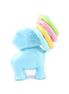 Elephant Ring Children's Sensory Training Equipment Home Sports Children's Hand-eye Coordination Stall Toy Game Throwing-Color:Sky Blue Elephant Ring 4 Rings