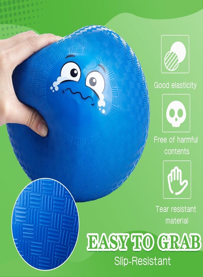 Jerify 30 Pcs 6.3 Inch Dodgeballs Playground Balls Bulk Colorful Emotion Handball Kickball Bouncy Balls for Indoor Outdoor Games Gym Camps Picnic Beach School - Image 3