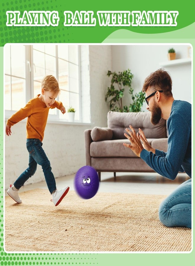 Jerify 30 Pcs 6.3 Inch Dodgeballs Playground Balls Bulk Colorful Emotion Handball Kickball Bouncy Balls for Indoor Outdoor Games Gym Camps Picnic Beach School - Image 4