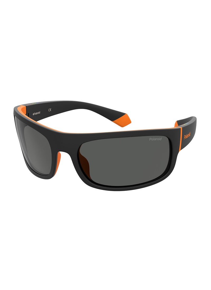 Polaroid - Men's UV Protection Rectangular Sunglasses - Pld 2125/S Blck Orng 66 - Lens Size: 66 Mm - Image 1