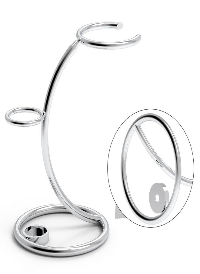 Linkidea Shaver Kit Storage Stand, Stainless Steel Holder for Safety Razor and Shaving Brush Hold, Shaving Kit Stand Fit to Shower Room, Bathroom, Compatible with Manual Razor (Silver), RRS30-01 - Image 4