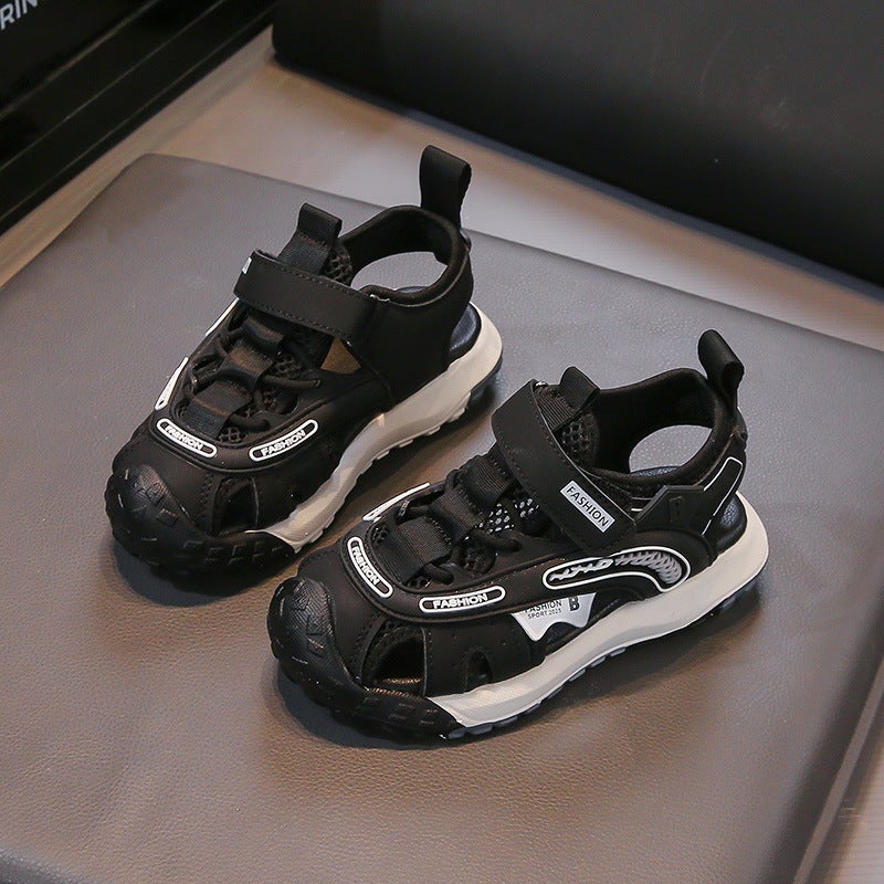 Girls' Sports Sandals 2025 Summer Export New Kidsren'S Toe-Cap Sandals Boys' Cut Out Sports Shoes Beach Shoes - Image 1