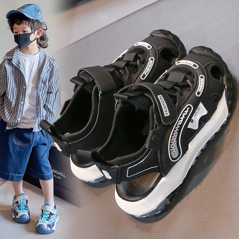 Girls' Sports Sandals 2025 Summer Export New Kidsren'S Toe-Cap Sandals Boys' Cut Out Sports Shoes Beach Shoes - Image 4
