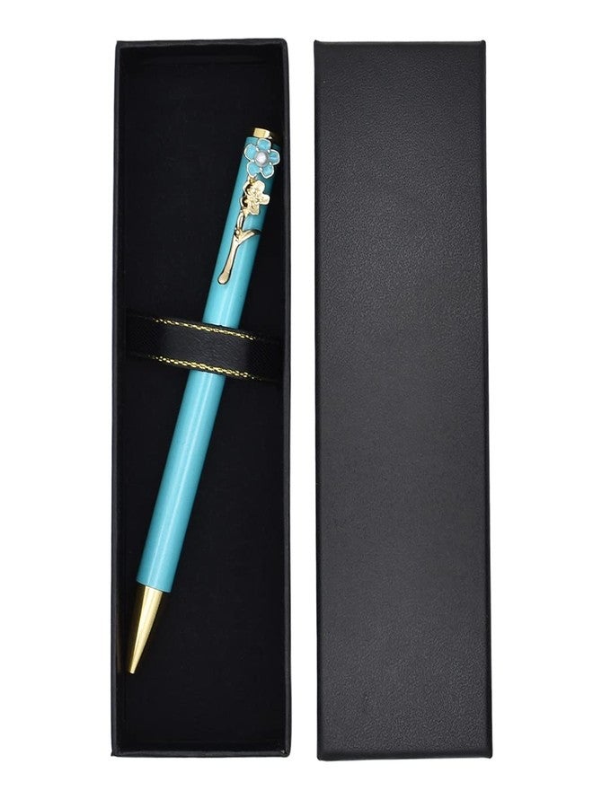 Gullor Black Lacquer Ballpoint Pen with Business Pen Case Display, Luxury Executive Retractable Metal Pen for Men & Women, Professional Executive Office, Blue - Image 1