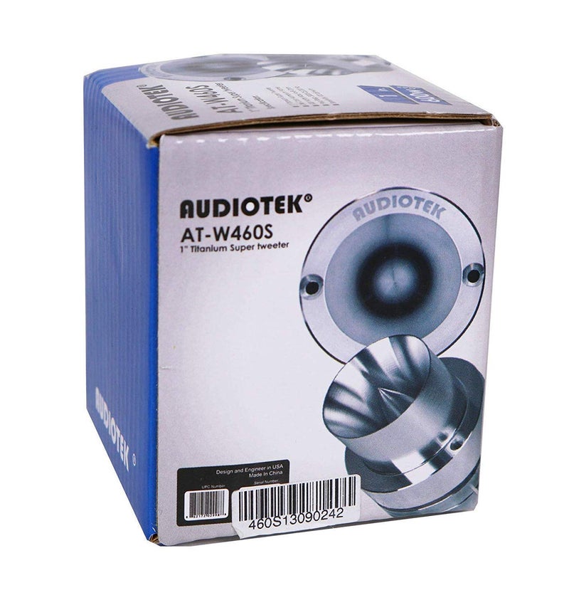 Audiotek W460S 600 Watt Titanium Super Car Bullet Tweeter 1 Pair - 8 Ohm with Built in Capacitor Filter - Pack of 2 - Image 5
