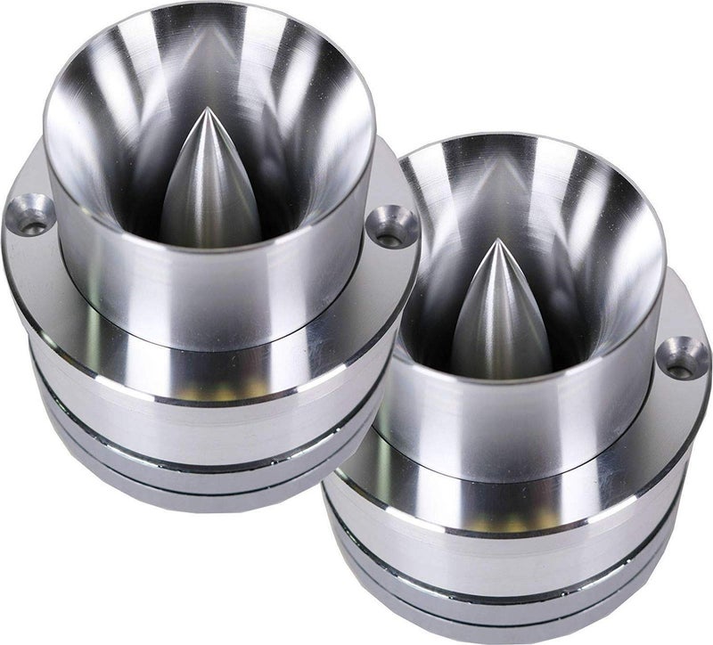 Audiotek W460S 600 Watt Titanium Super Car Bullet Tweeter 1 Pair - 8 Ohm with Built in Capacitor Filter - Pack of 2 - Image 1