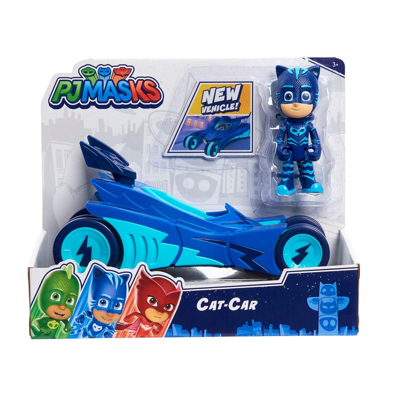 PJMASKS PJ Masks Catboy & Cat-Car, 2-Piece Articulated Action Figure and Vehicle Set, Blue, Kids Toys for Ages 3 Up by Just Play - Image 4