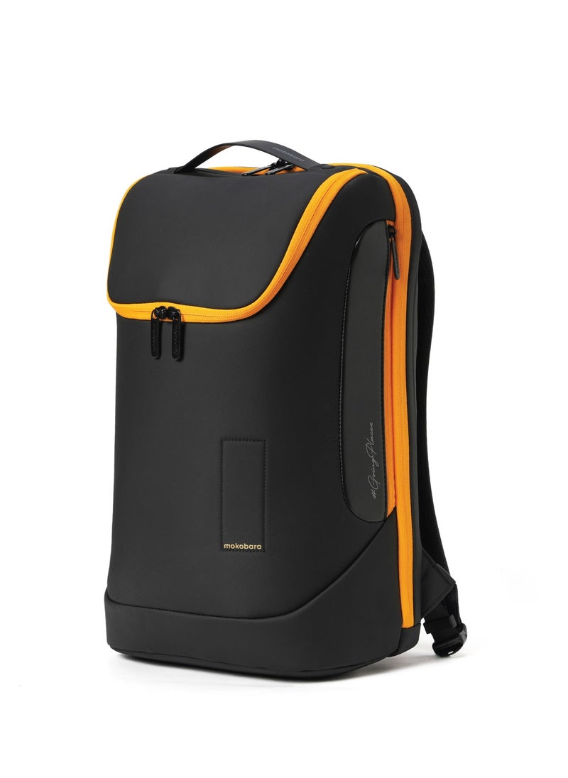 Mokobara MOKOBARA The Transit Backpack 2.0 Premium Nylon 15.6" 30L Unisex Laptop Bag with Luggage Sleeve (Black)  - Image 1