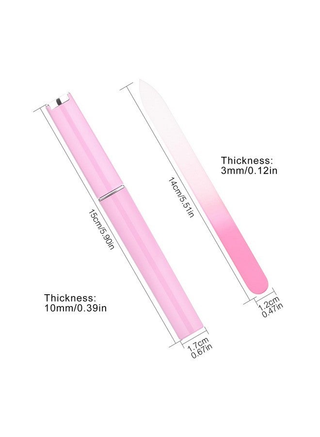 KADS 3 Pack Kads 5 Pack Glass Nail File Crystal Fingernail Files With Case For Natural Nail Professional Glass File Double-Sided Etched Nail Care Stocking Stuffers For Women Or Adults, Unique Gifts - Image 5