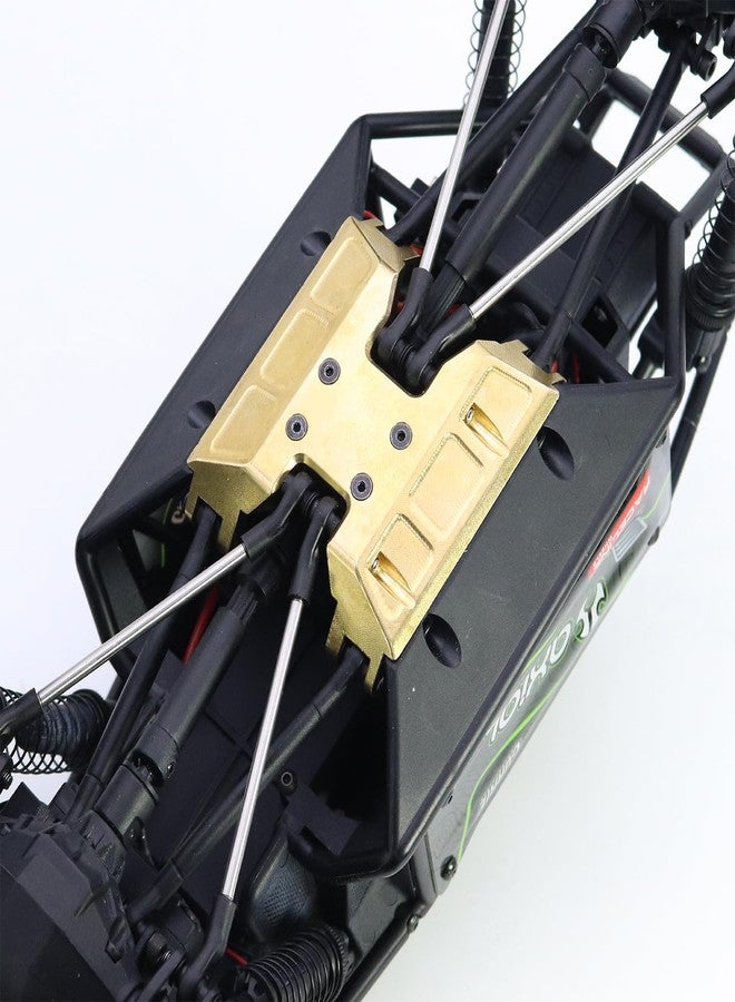 FACCNOY Brass Chassis Gearbox Skid Plate Transmission Mount for Axial 1/18 Axial Capra UTB18 RTR Car RC Crawler Upgrade Parts - Image 4