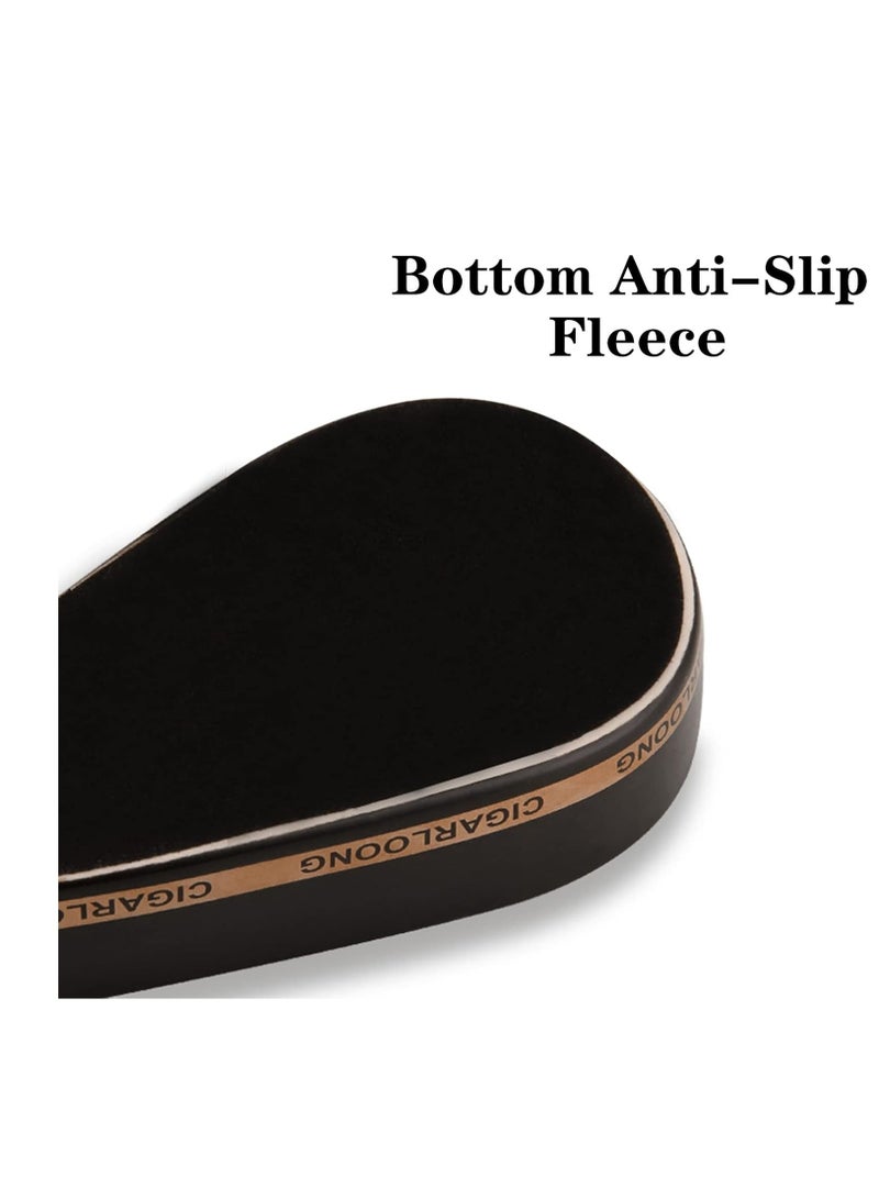 Hemingway Luxury Porcelain Ashtray – Classic Black & Gold Design – Single Slot – Portable - Image 3