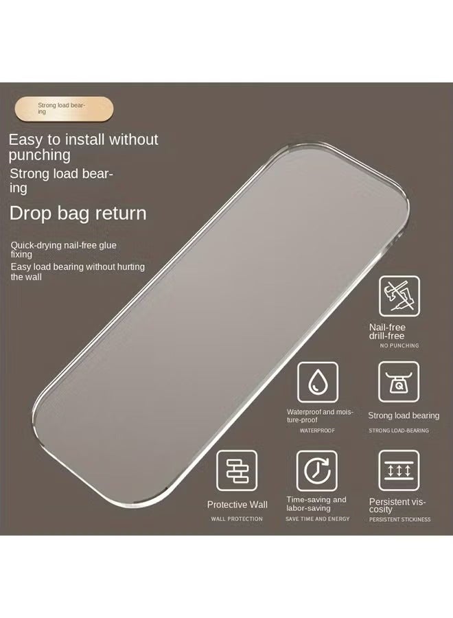 ميكسد 2 طبقة جدار جبل رف الحمام ، وحمام مع هوك دش لاصق - Image 2