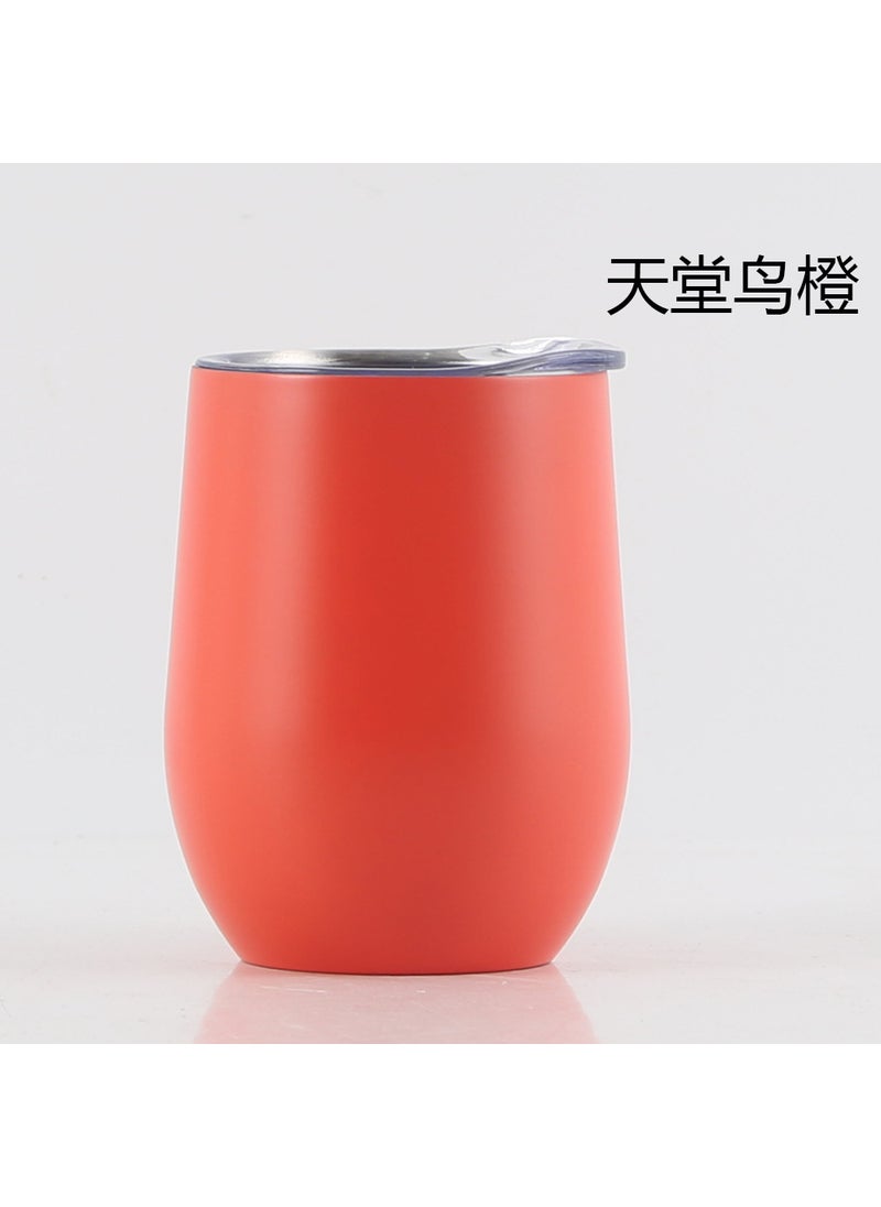 Generic - Factory Supply 12oz Swig Belly Cup 304 Stainless Steel Insulated Wine Tumbler Bird of Paradise Orange - Image 1