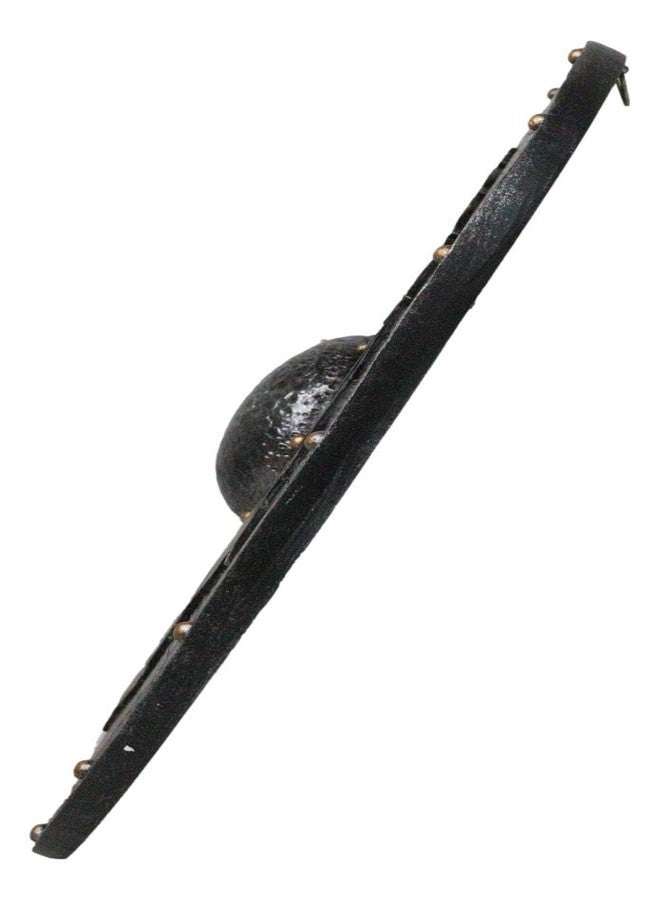 إيبروس جيفت لوحة جدارية من الراتنج بتصميم درع محارب فايكنغ، بلمسة نهائية خشبية عتيقة، مستوحاة من أساطير الإسكندنافية القديمة، تمثل رمز التنين وعجلة النار. تُضفي لمسة من سحر العالم القديم على ديكور منزلك. - Image 5