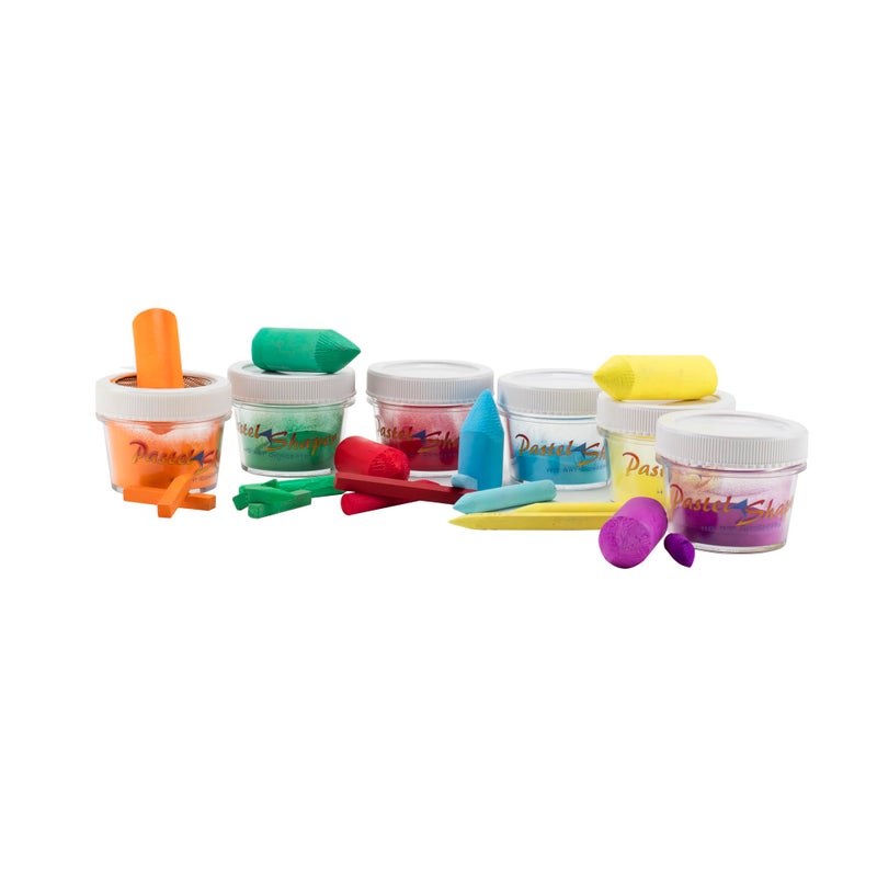 HG Art Concepts Pastel Sharpener & Shaper with Storage Jar Shapes Soft Pastels to A Point Or Shape - Complete Set with Wire Brush, Mesh Funnel & Storage Jars - Image 5