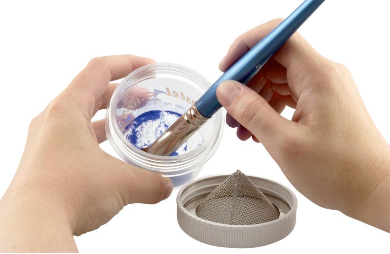 HG Art Concepts Pastel Sharpener & Shaper with Storage Jar Shapes Soft Pastels to A Point Or Shape - Complete Set with Wire Brush, Mesh Funnel & Storage Jars - Image 4