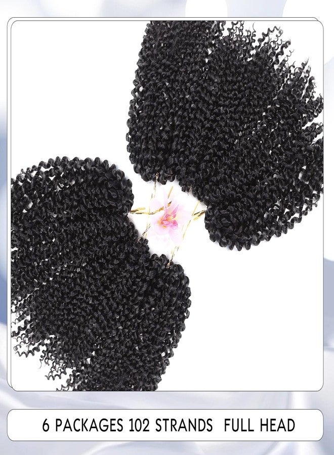Quantum Love Kinky Curly Crochet Hair Short Marlybob Jerry Curl Natural Black Hair Extension for Black Women Short Passion Twist Synthetic Hair Extension (6 Pack 10 Inches) - Image 5
