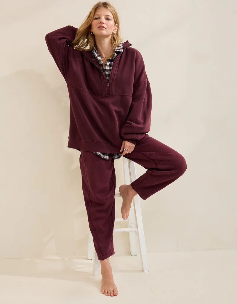 Aerie  Aerie Quarter Zip Sweatshirt for Women | Best Price UAE