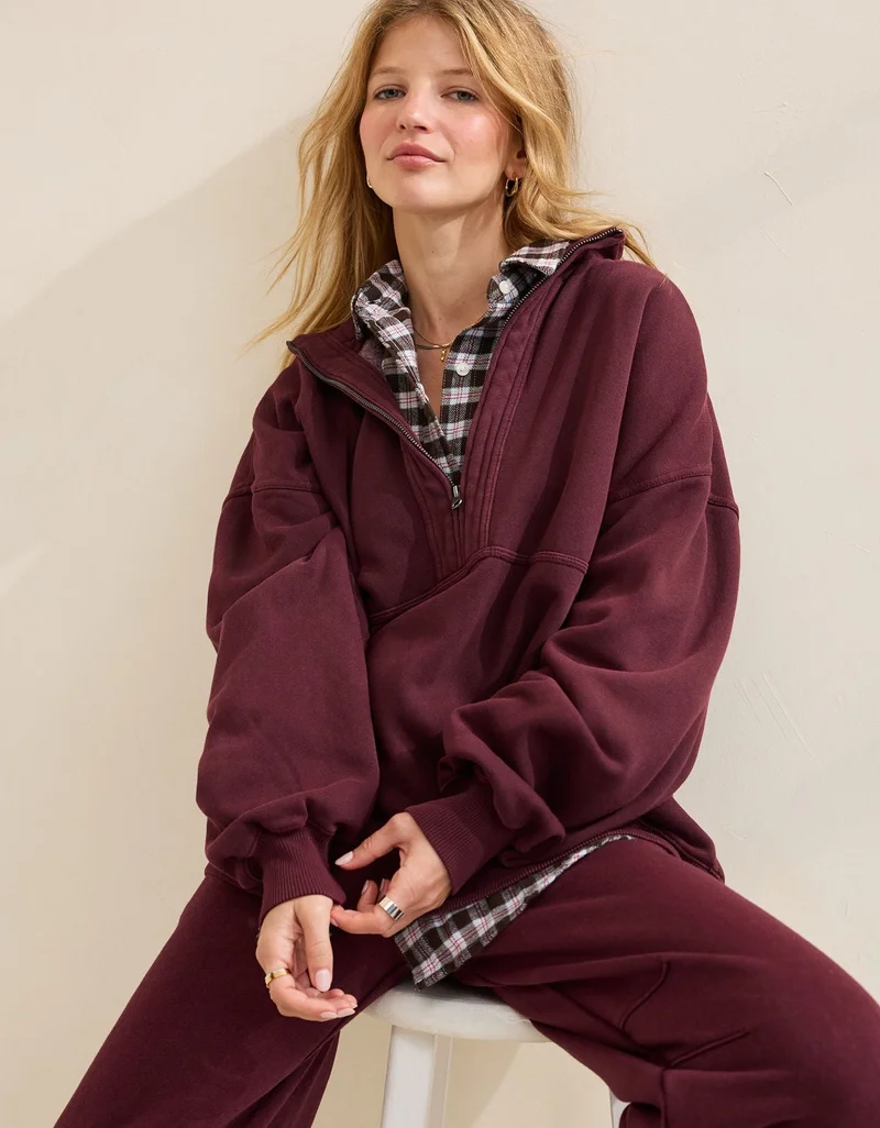 Aerie Quarter Zip Sweatshirt