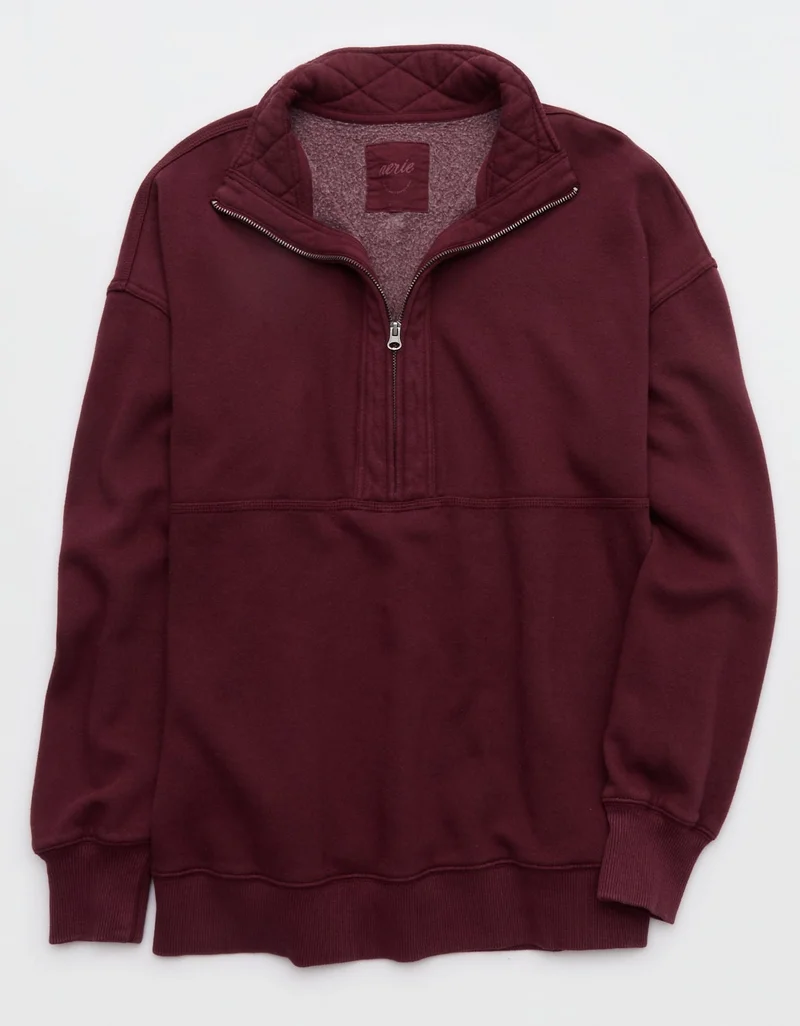 Aerie  Aerie Quarter Zip Sweatshirt for Women | Best Price UAE