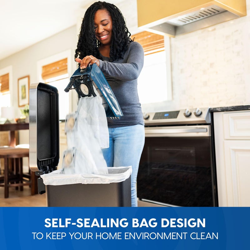 Vacmaster UB0302E Bagged Upright Vacuum Lightweight Cleaner 2-Motor Power Suction with HEPA Filtration, LED Headlight for Pet Hair, Carpet and Hardwood Floor, Blue - Image 3