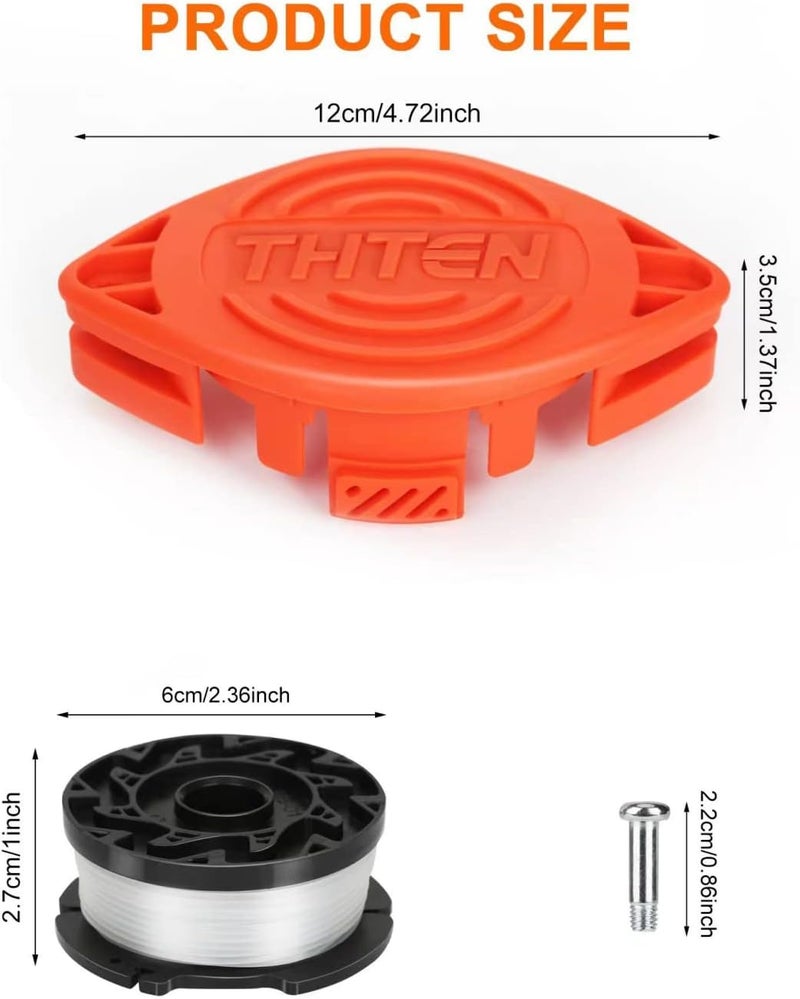 THTEN AF-100 Trimmer Blades Head Replacement Spool 30Ft 0.065" Compatible with Black & Decker GH600,GH610,GH900,GH912,ST6600,ST7000,ST7700,NST1118,NST2118,LST220,LST300 Line String Trimmer 20 Pack - Image 2