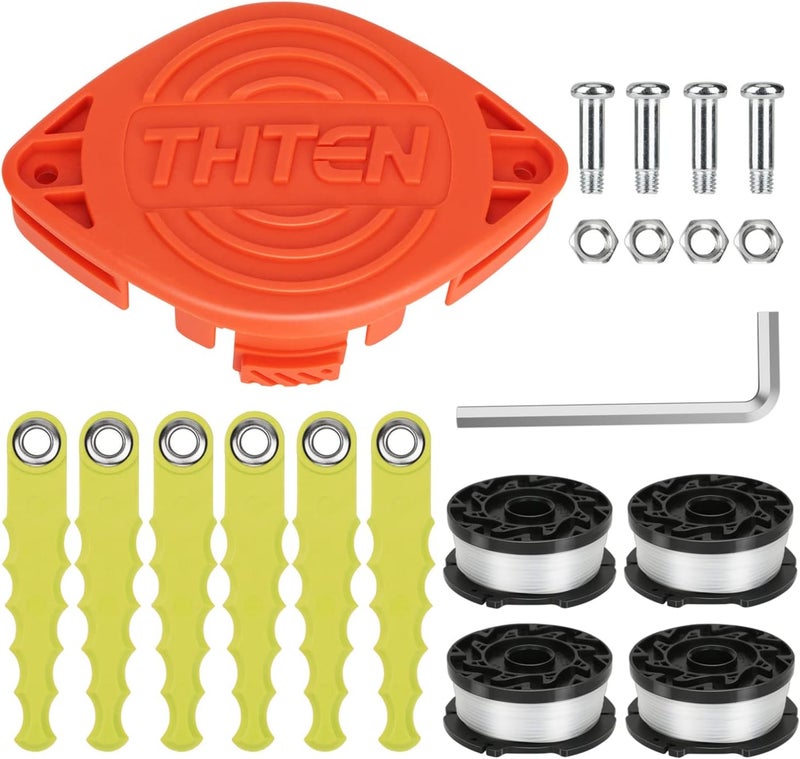 THTEN AF-100 Trimmer Blades Head Replacement Spool 30Ft 0.065" Compatible with Black & Decker GH600,GH610,GH900,GH912,ST6600,ST7000,ST7700,NST1118,NST2118,LST220,LST300 Line String Trimmer 20 Pack - Image 1