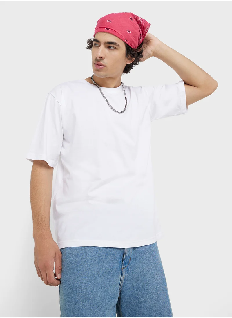 سفنتي فايف Printed Crew Neck T-Shirt