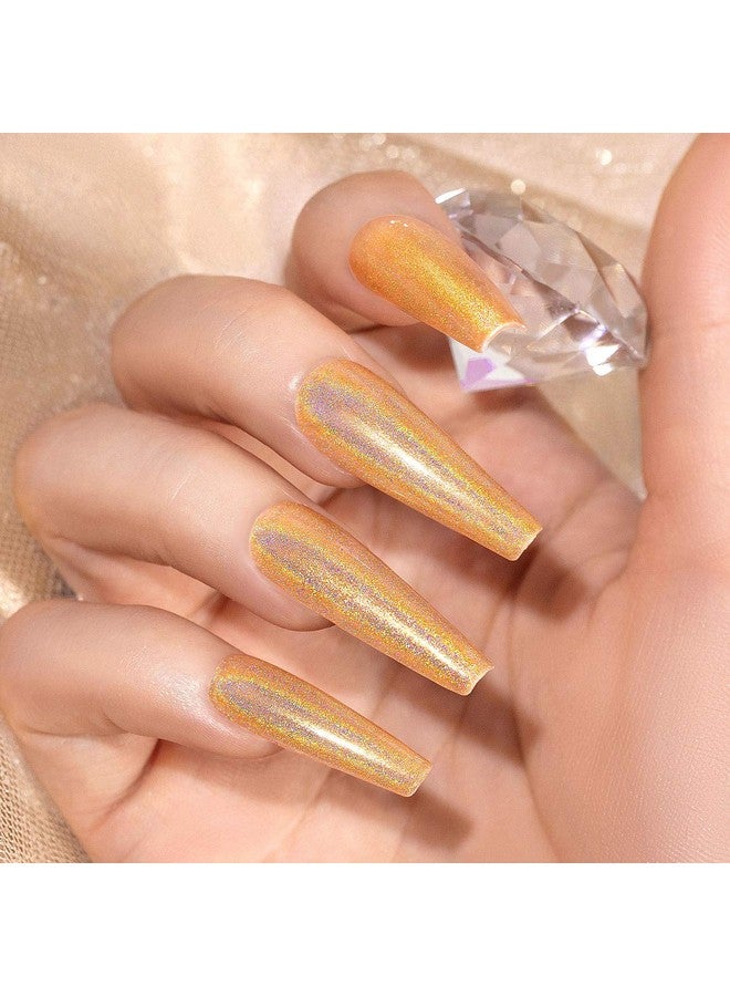 RARJSM Holographic Gel Nail Polish Set 3Pcs Rose Gold Silver Gorgeous Glossy Soak Off Nail Gel With Glitter Mermaid Unicorn Effect Lamp Curing Required For Nail Art Design Manicure Salon Diy At Home  - Image 4