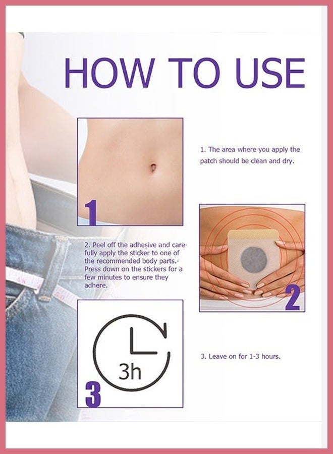 ERAYCEE 30PCS Slimming Patch for Body Contouring, Tightens and Tones Your Skin, Helps to Improve Your Overall Health, Can Be Used Anytime and Anywhere, Suitable for All Body Types - Image 4