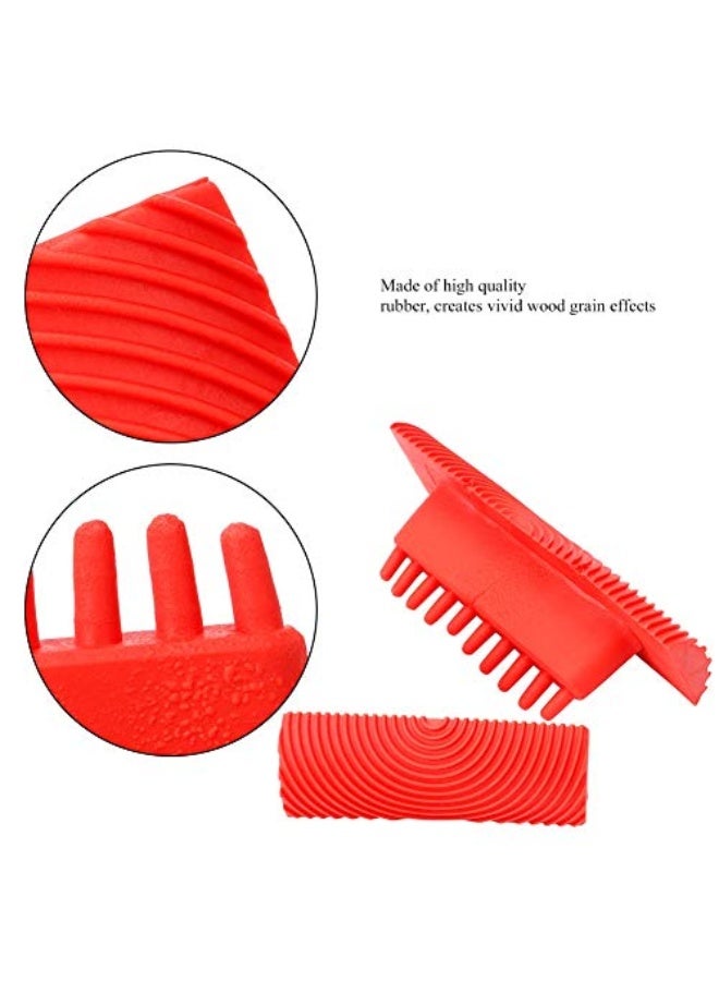 Wood Grain Effect Painting Tool, DIY Wall Decoration Tools Long-Term Use Simple and Practical for Home Renovation for Painting Tools - Image 5