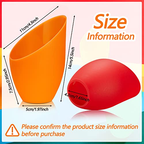 Tuanse 5 Colored Plastic Floor Lampshade 1.65 Inch Floor Lamp Shade Replacement Interchangeable Horseshoe Cover Shade for LED(Bright Colors) - Image 2