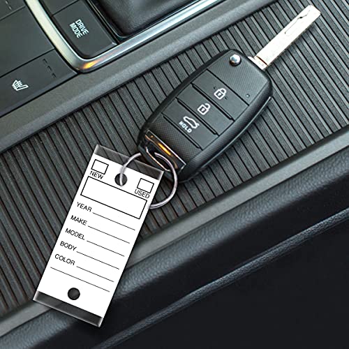 Versa-Tags Two Packs of 250 Dealership Key Tags Bulk - Genuine Versa-tag Key Tags, Self-Protecting, 2 Boxes,Car Key Tags with Ring Included, Automotive Repair Shop Key Tags (White) - Image 4