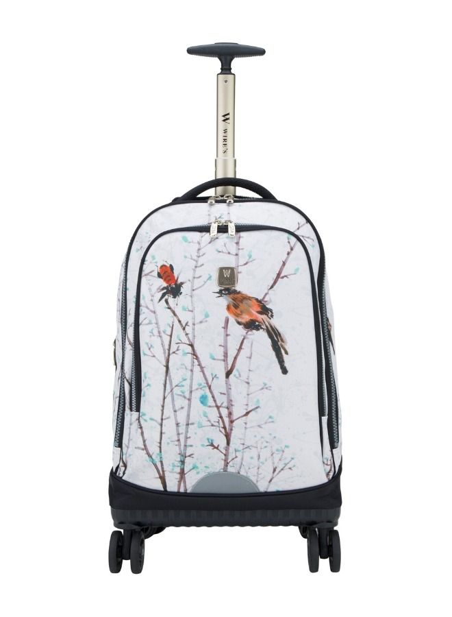 Wires 3 Piece Set Kids School Trolley Bag laptop compartment 4 Wheels With Lunch bag & Pencil Case  - Image 4