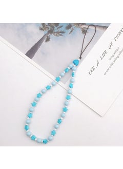 K817 blue five-pointed star mobile phone chain