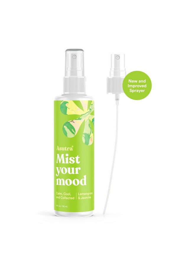 Asutra Multi-Use Essential Oil Aromatherapy Spray (Lemongrass & Jasmine), 4 fl oz – Mist for Face, Body, Rooms & Linens – Car, Fabric, and Bathroom Freshener  - Image 2