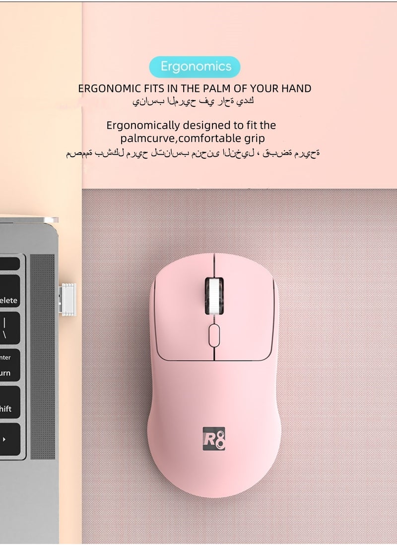 R8 Wireless Mouse 2.4G Slim Portable Computer Mice with Nano Receiver for Notebook PC Laptop Computer (Black )  - Image 5