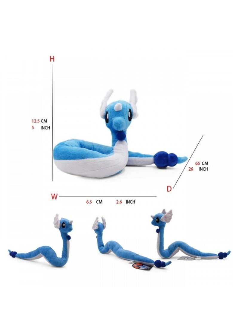 Bluejw 1-Piece Pocket Monsters Figure Dragonair Plush Toys 65cm - Image 3